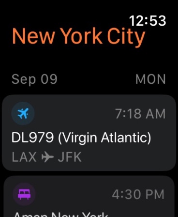 Tripsy Apple Watch screenshot 2