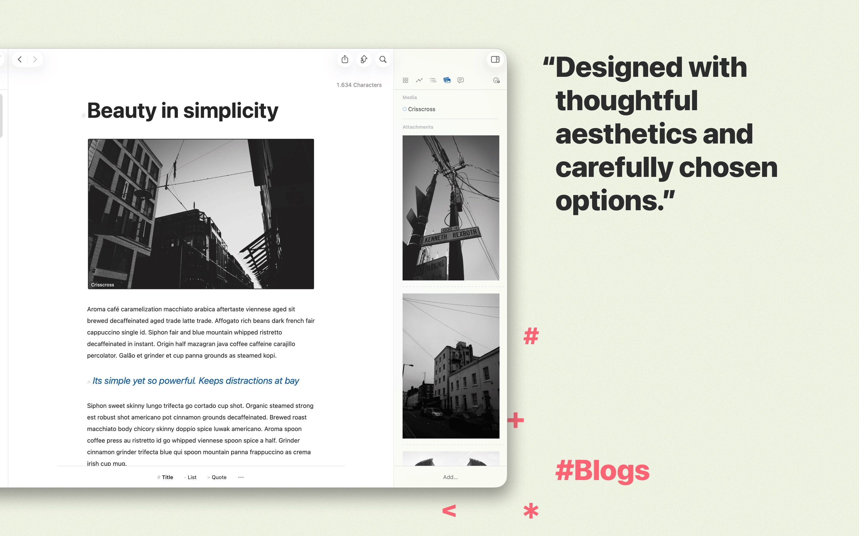 Ulysses: Writing App Mac screenshot 3