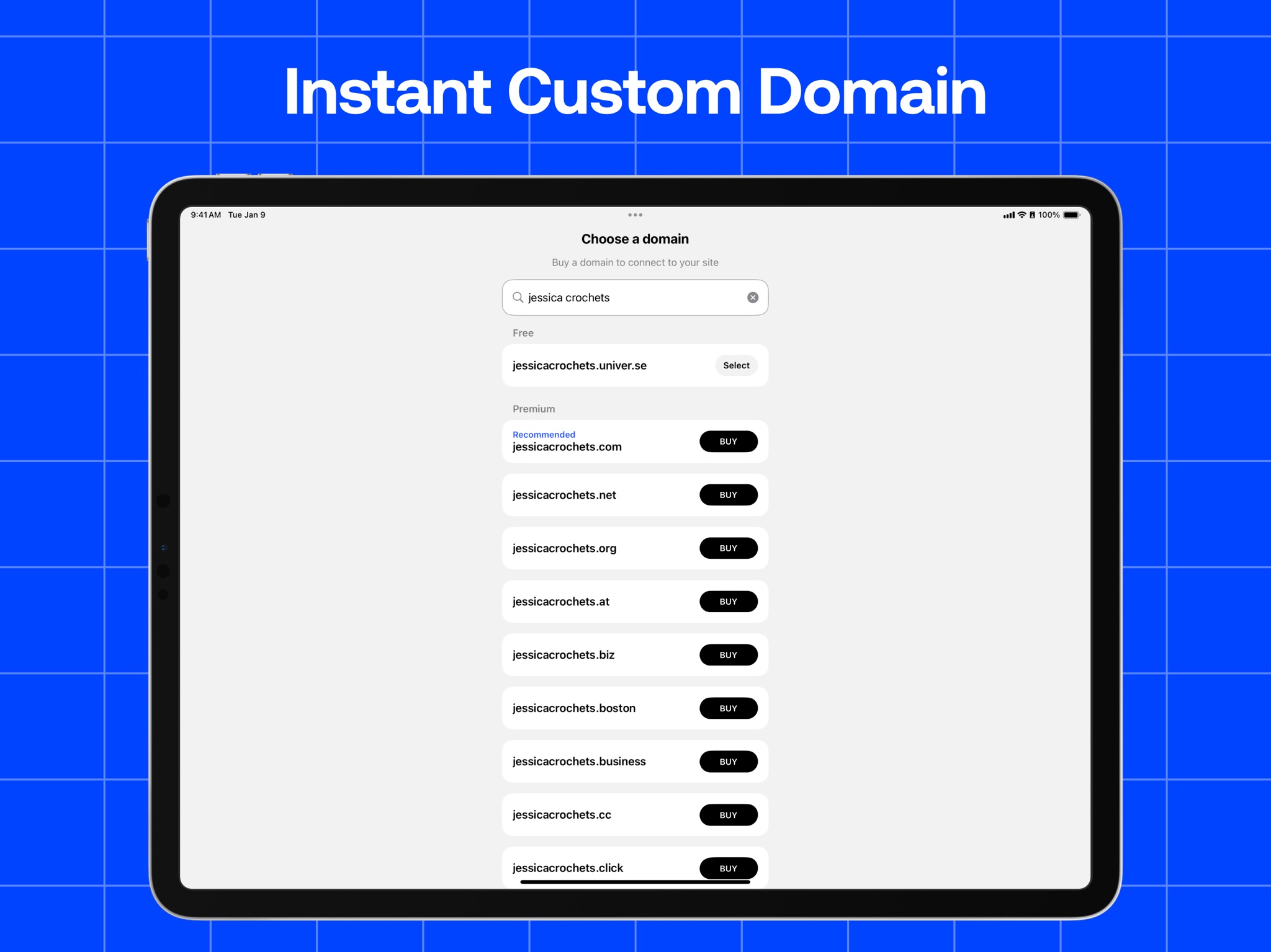 Universe Website Builder iPad screenshot 4