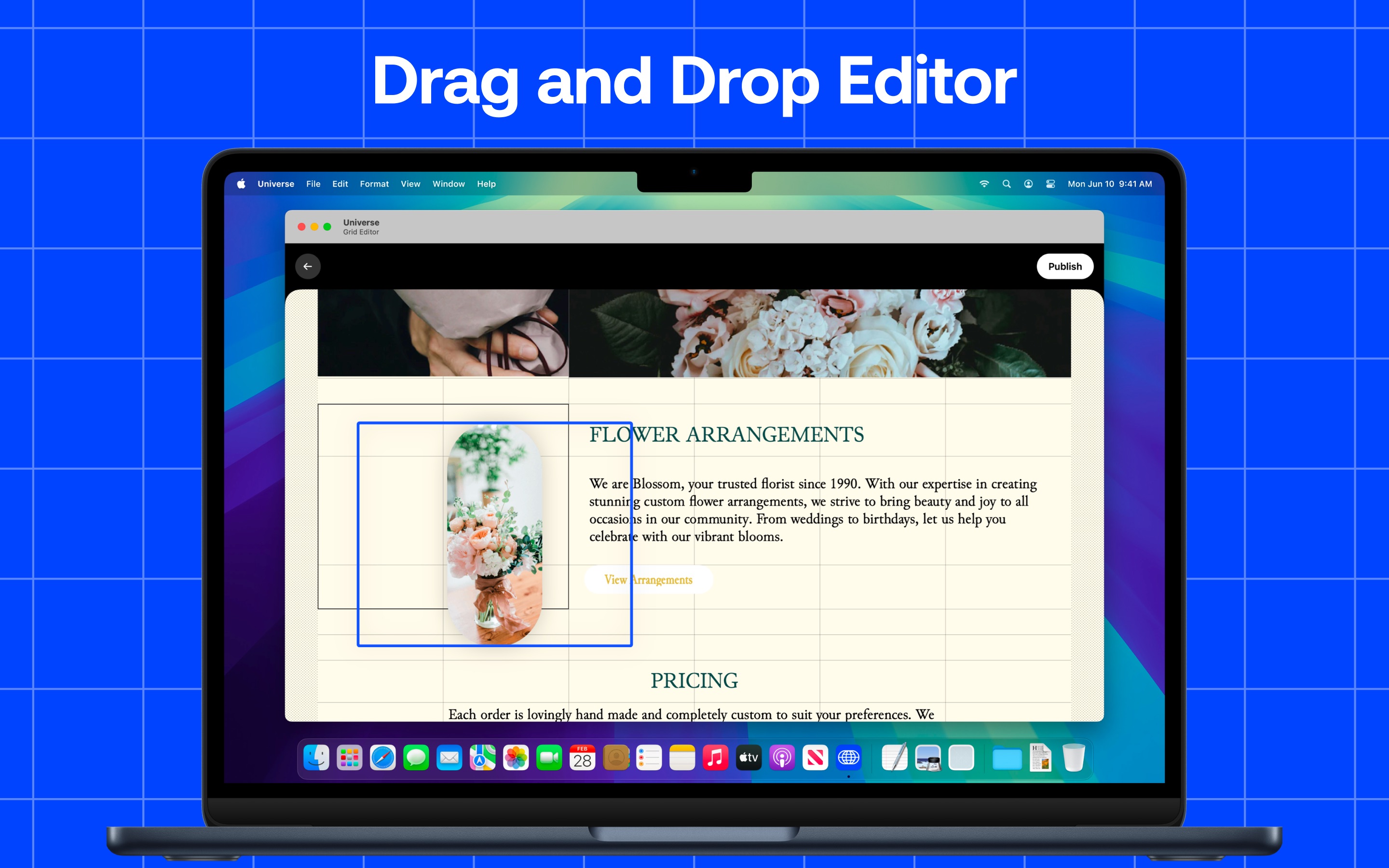 Universe Website Builder Mac screenshot 2