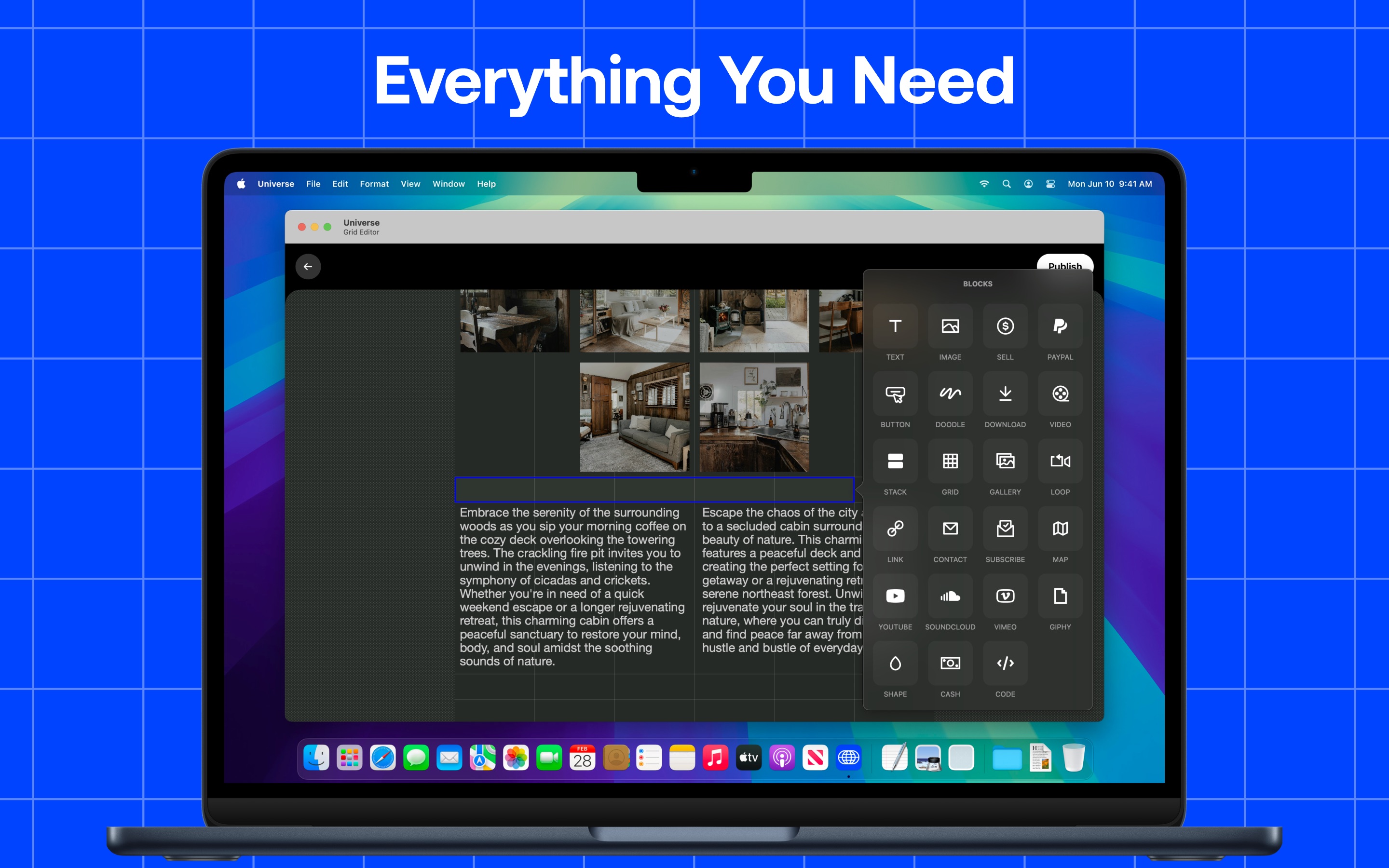 Universe Website Builder Mac screenshot 4