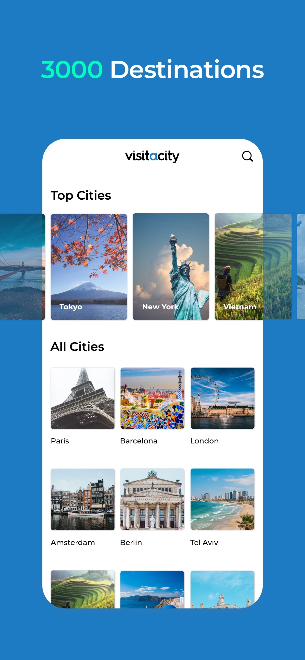 Visit A City iPhone screenshot 1