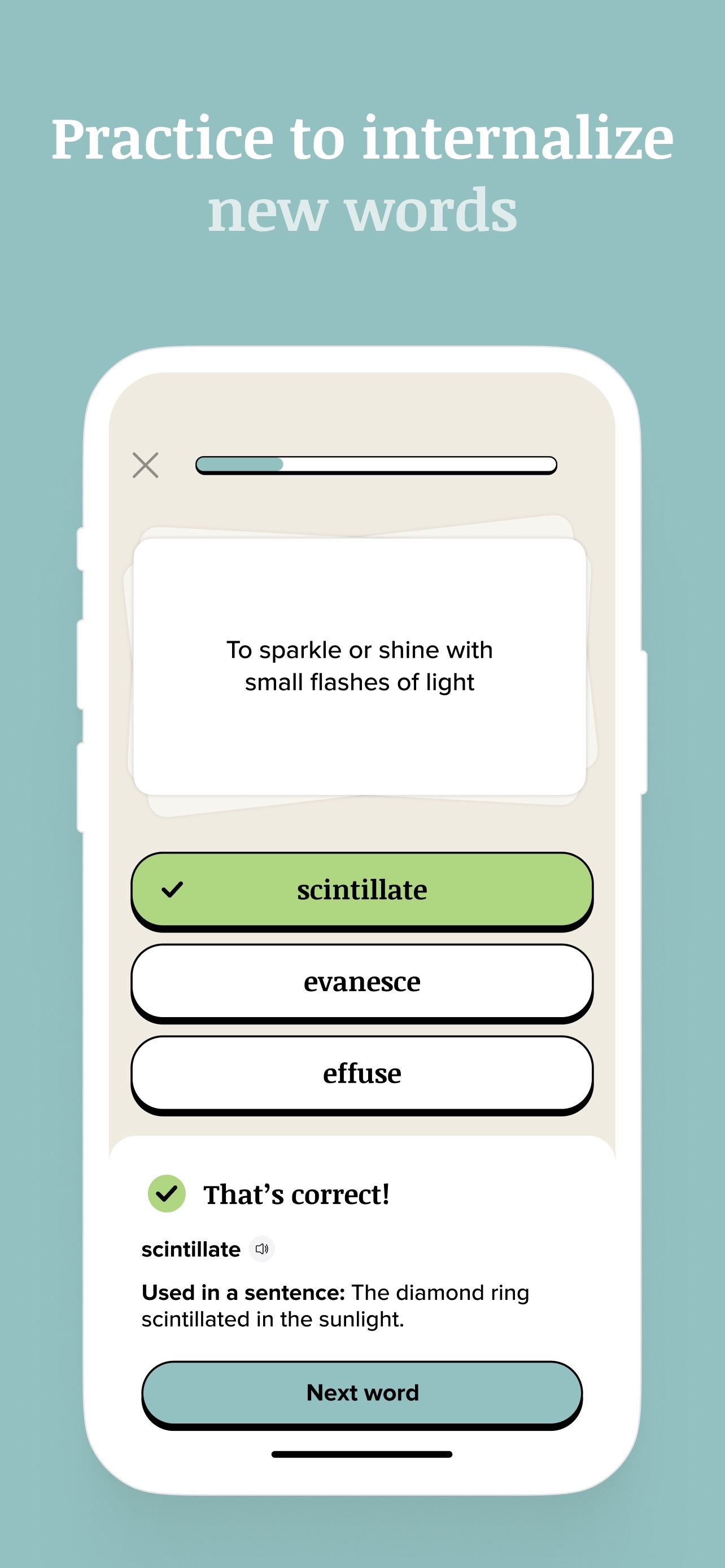 Vocabulary - Learn words daily iPhone screenshot 4