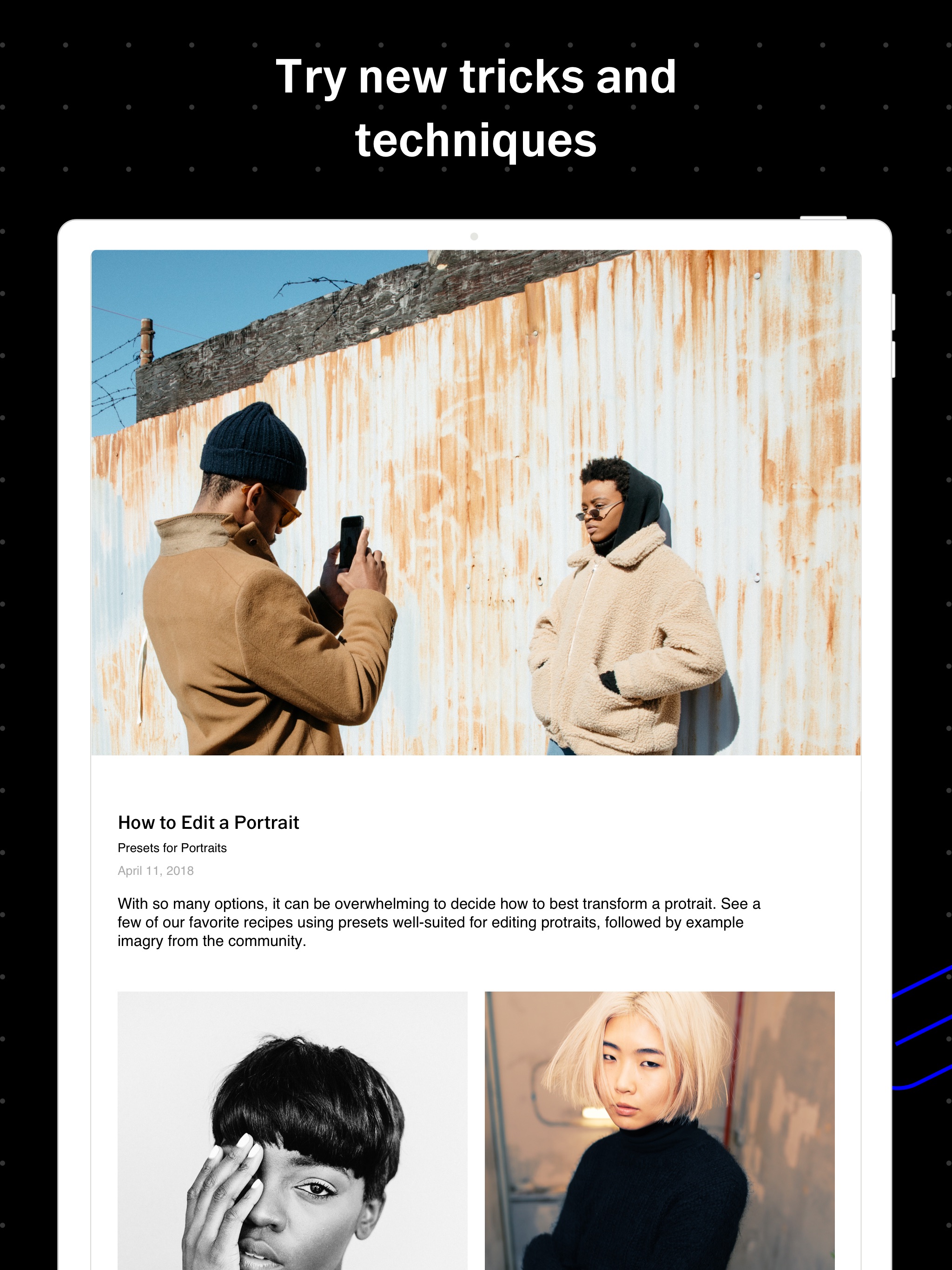 VSCO iPad screenshot 4