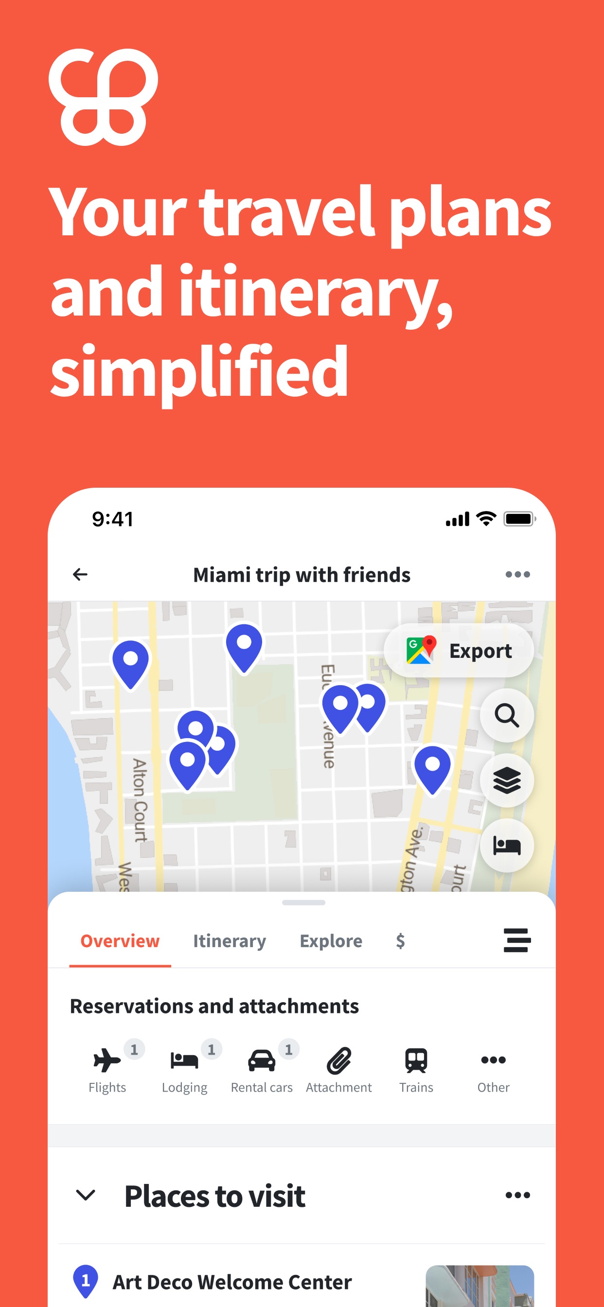 Wanderlog - Travel Planner iPhone screenshot 1