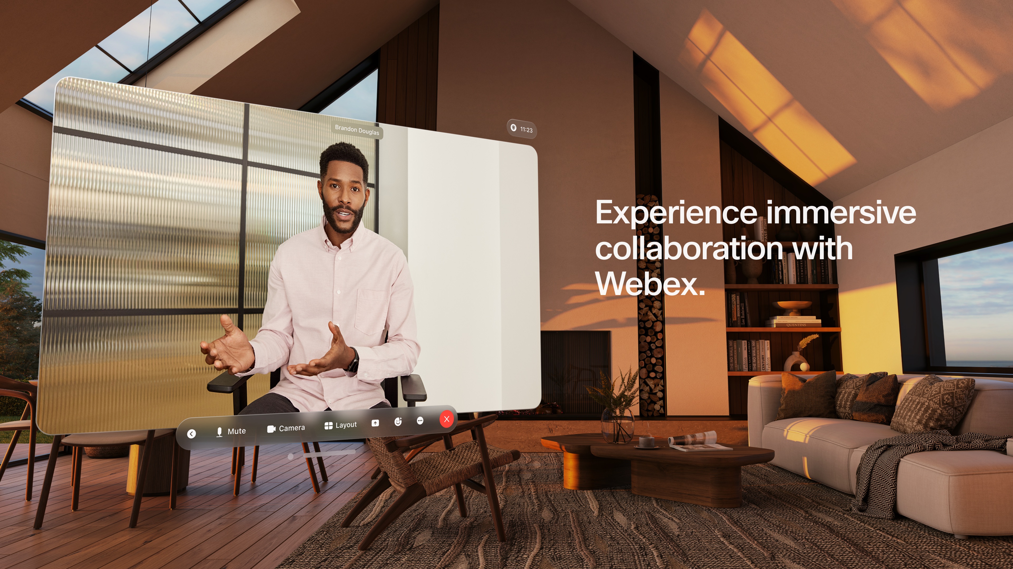 Webex Apple Vision screenshot 2