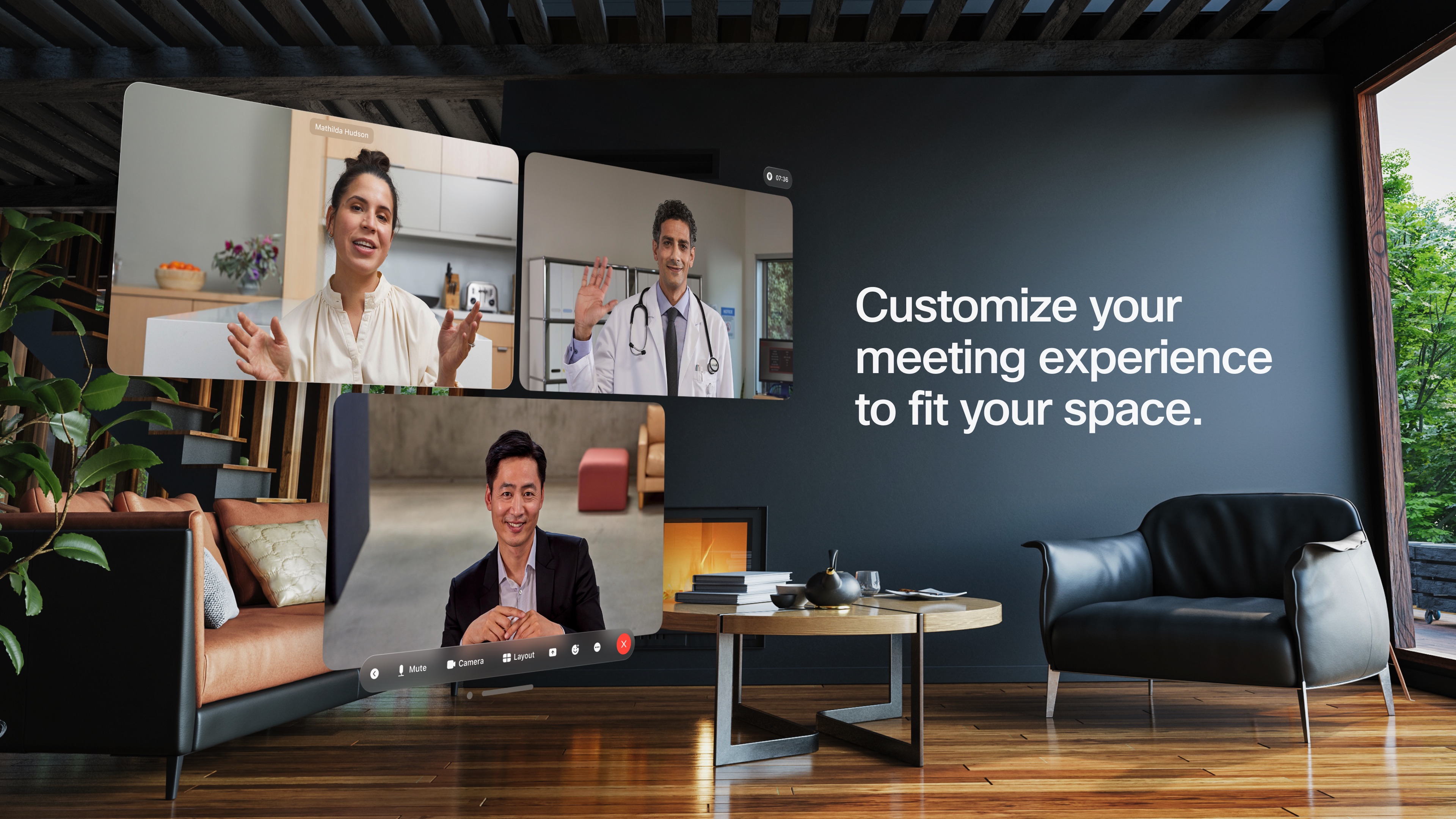 Webex Apple Vision screenshot 3