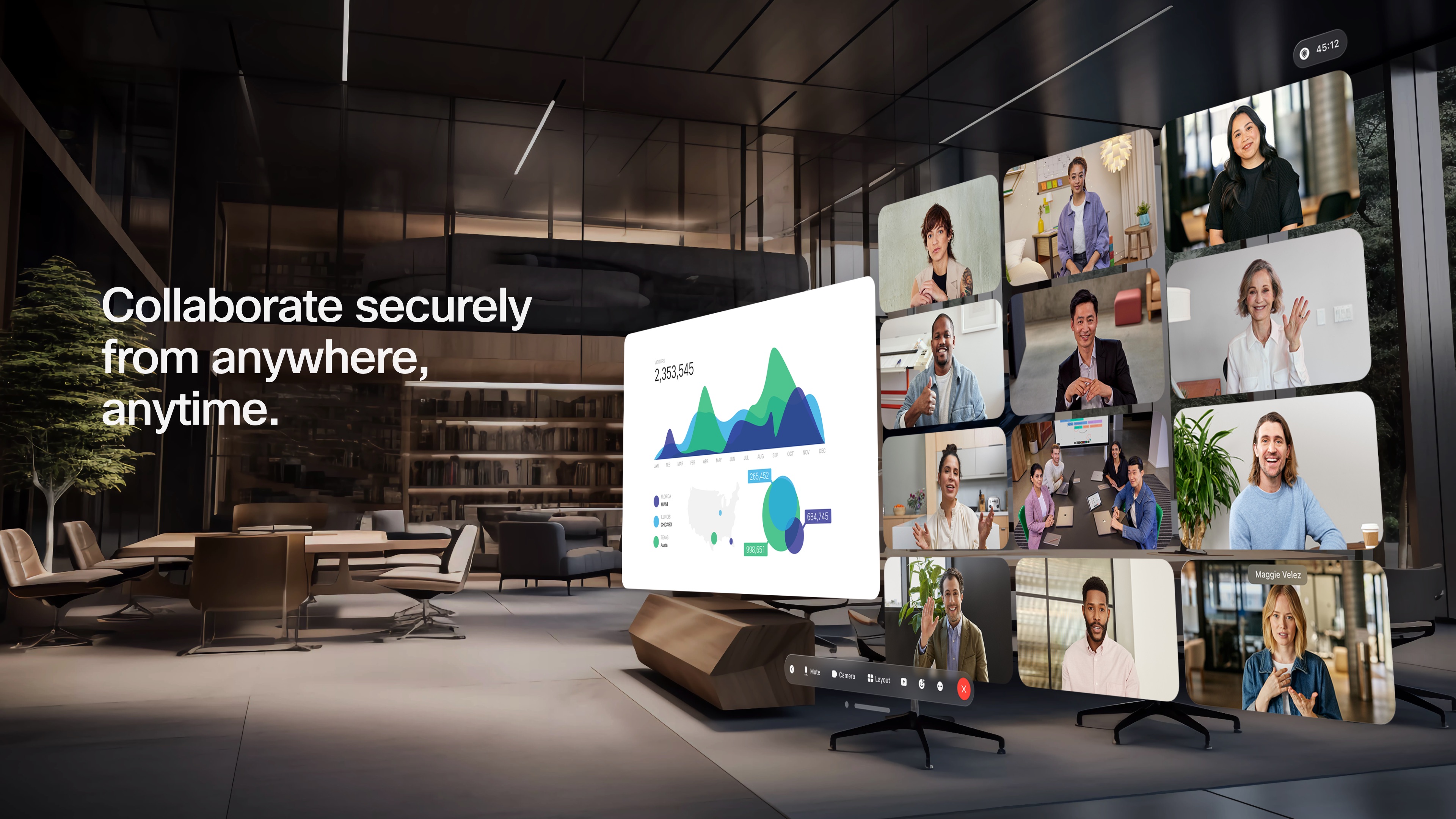 Webex Apple Vision screenshot 4