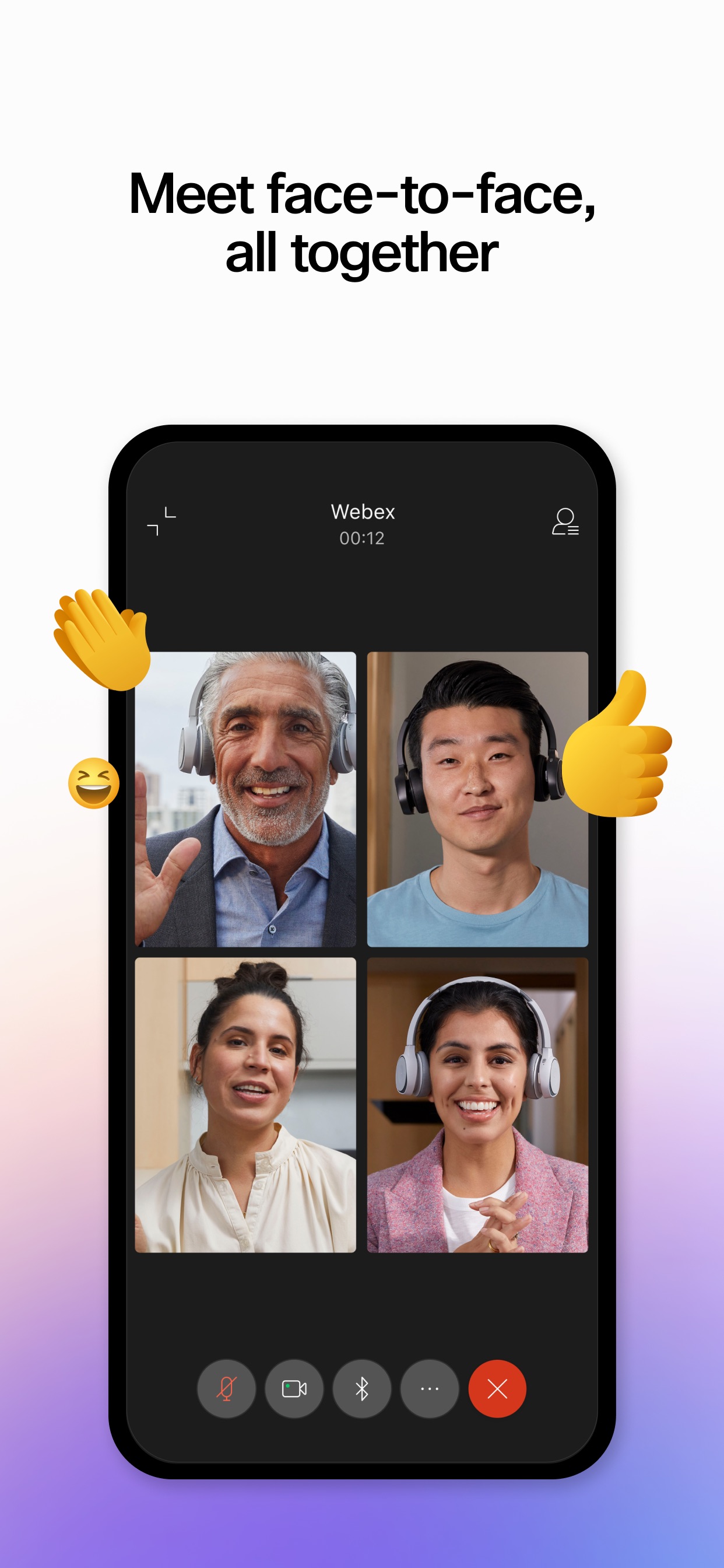 Webex iPhone screenshot 2