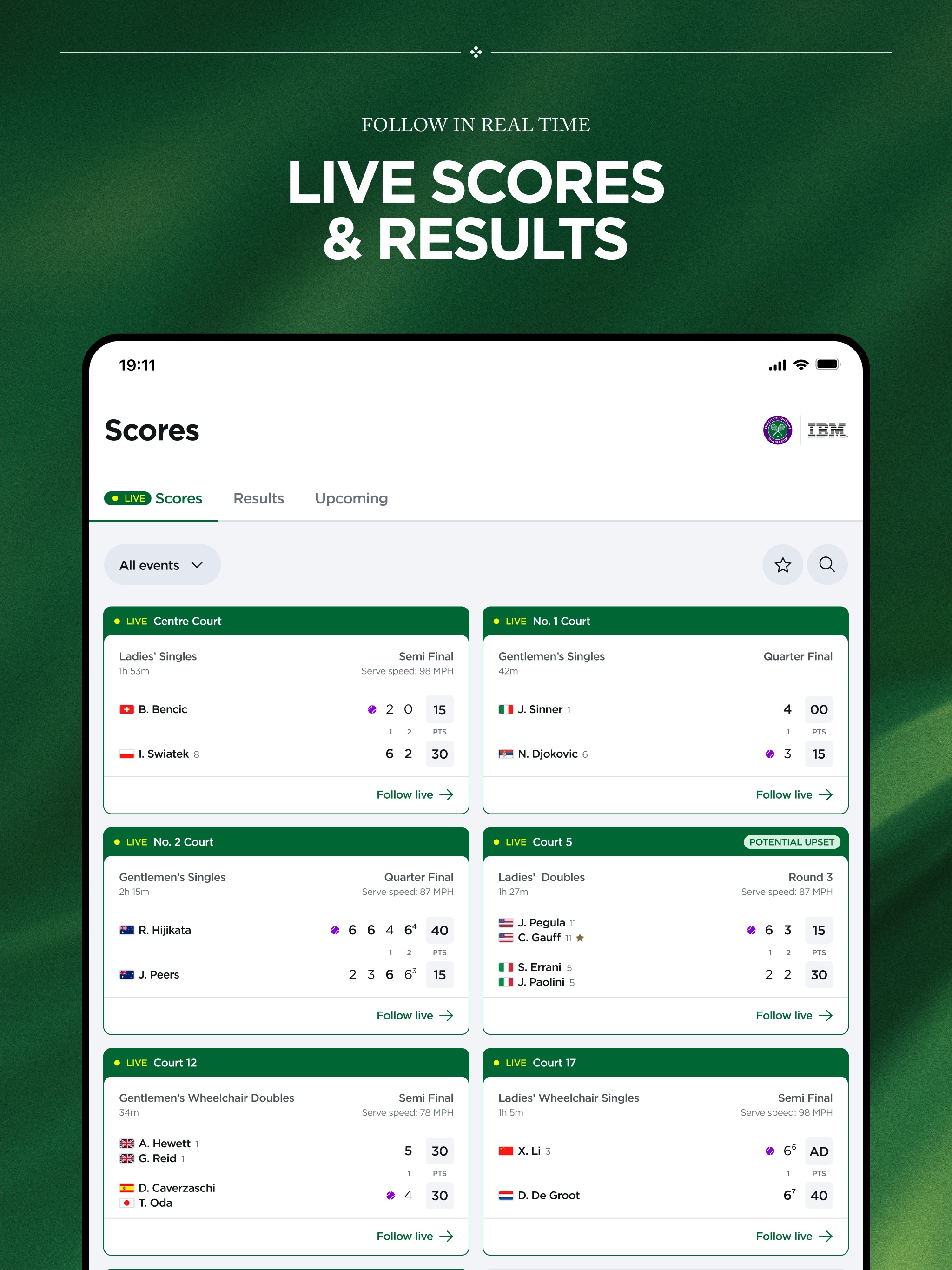 Wimbledon 2026 iPad screenshot 2