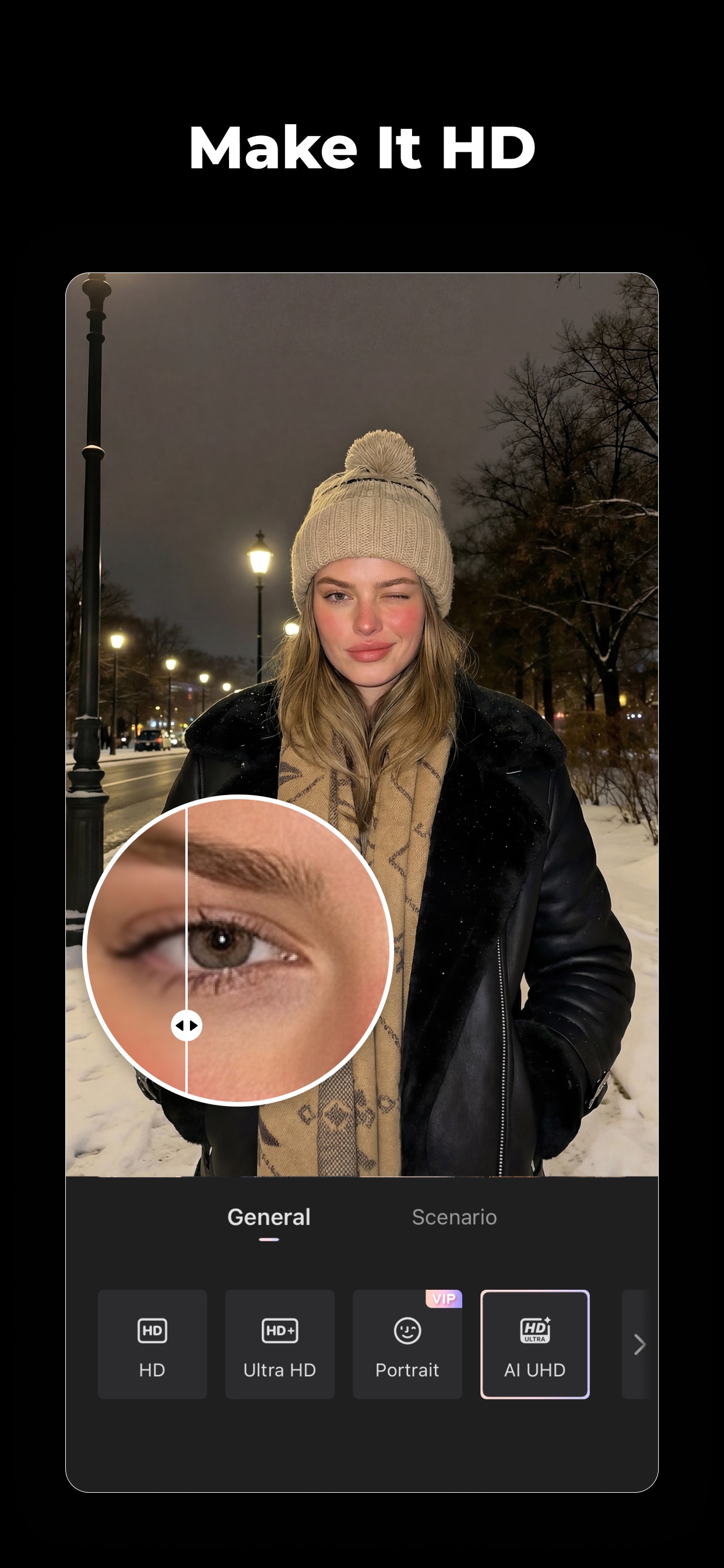 Wink: Video Enhancer & Editor iPhone screenshot 1