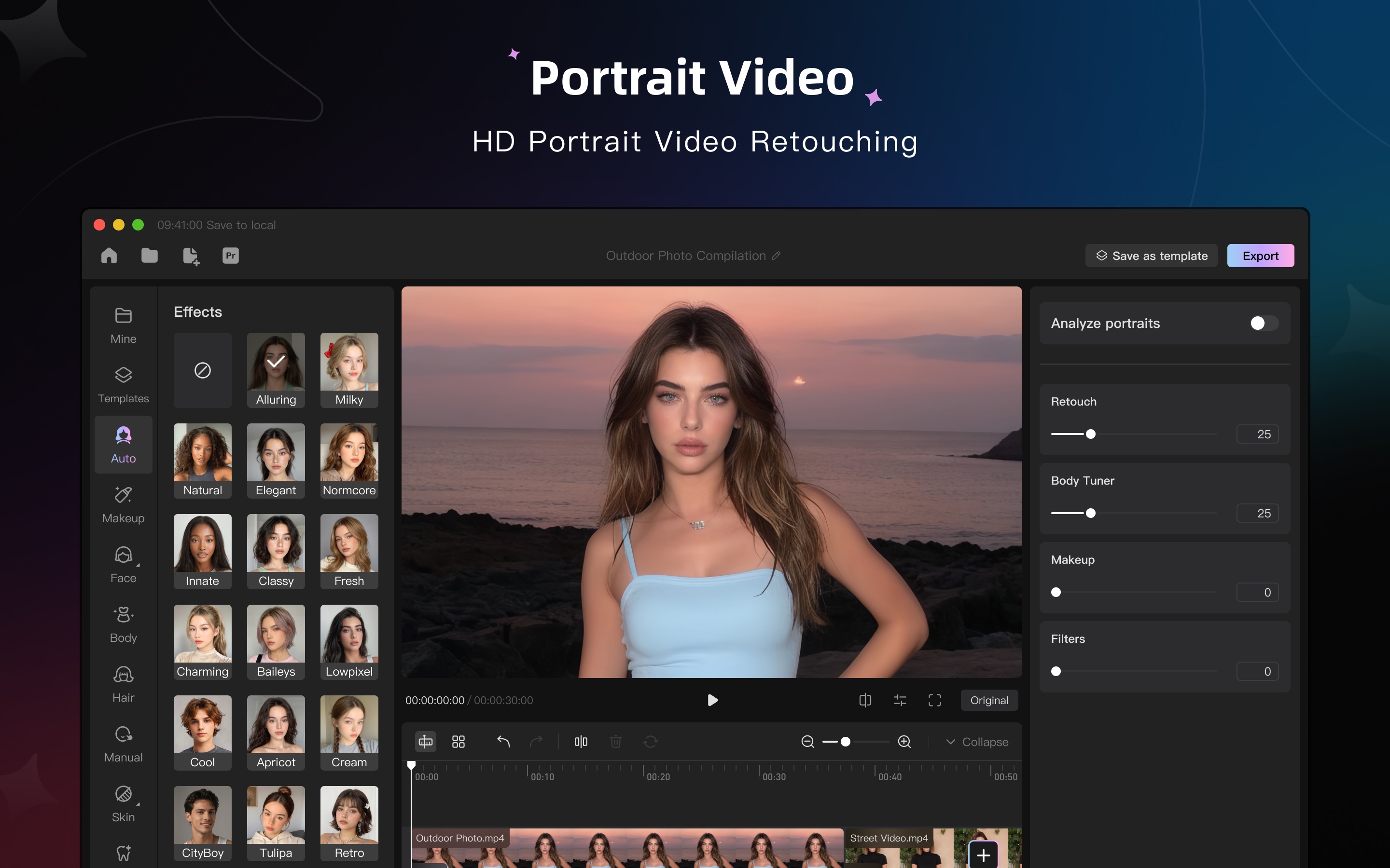 Wink: Video Enhancer & Editor Mac screenshot 1