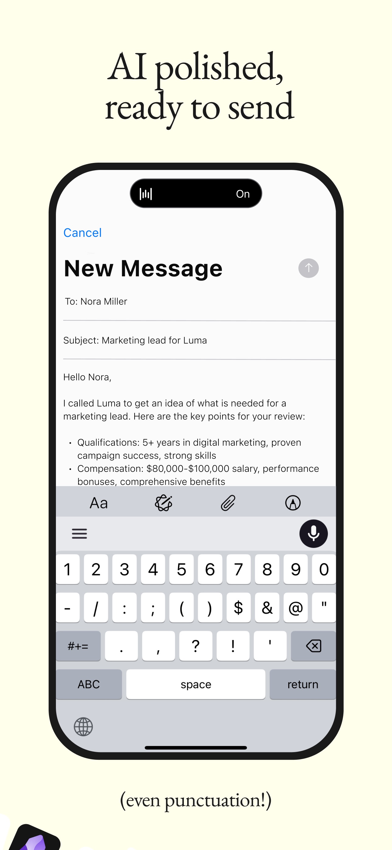 Wispr Flow: AI Voice Keyboard iPhone screenshot 3