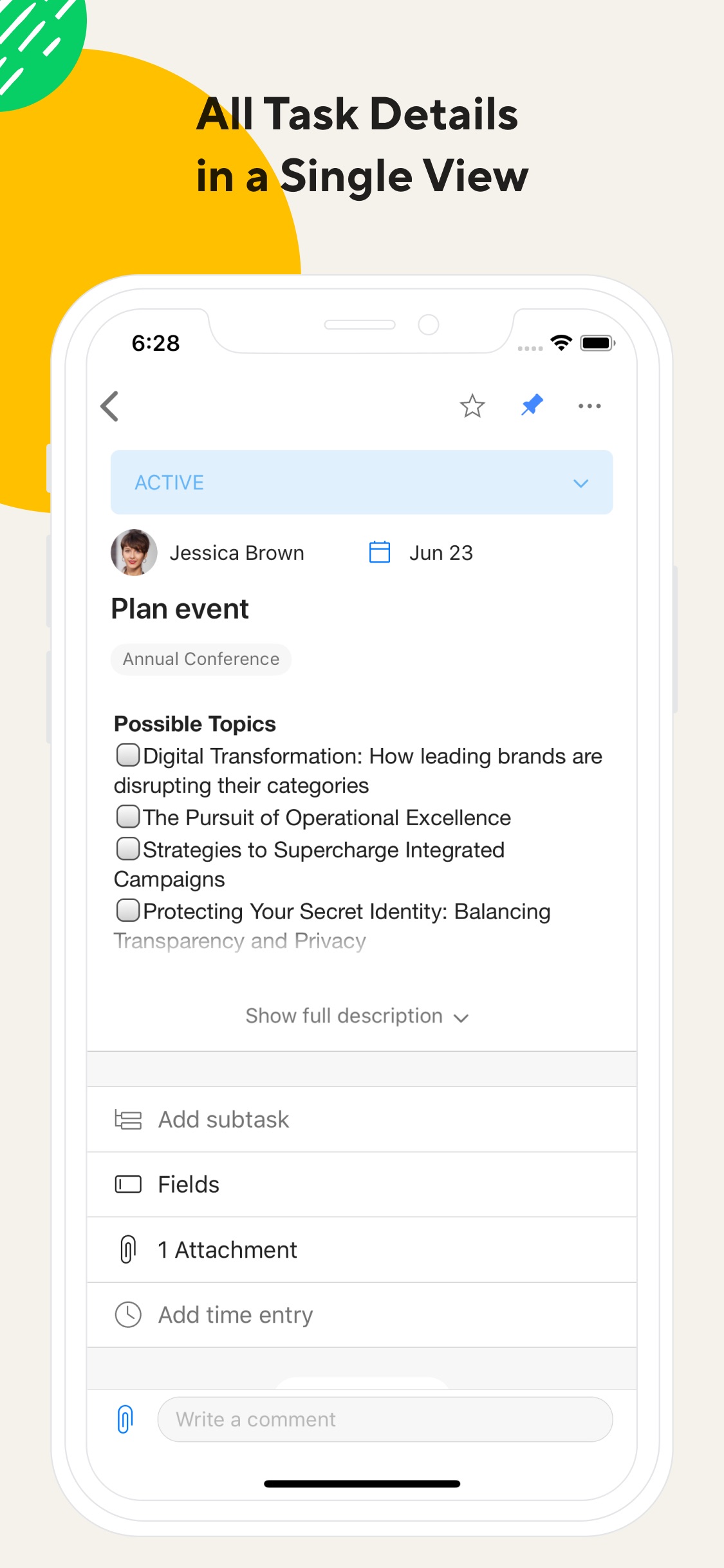Wrike iPhone screenshot 4