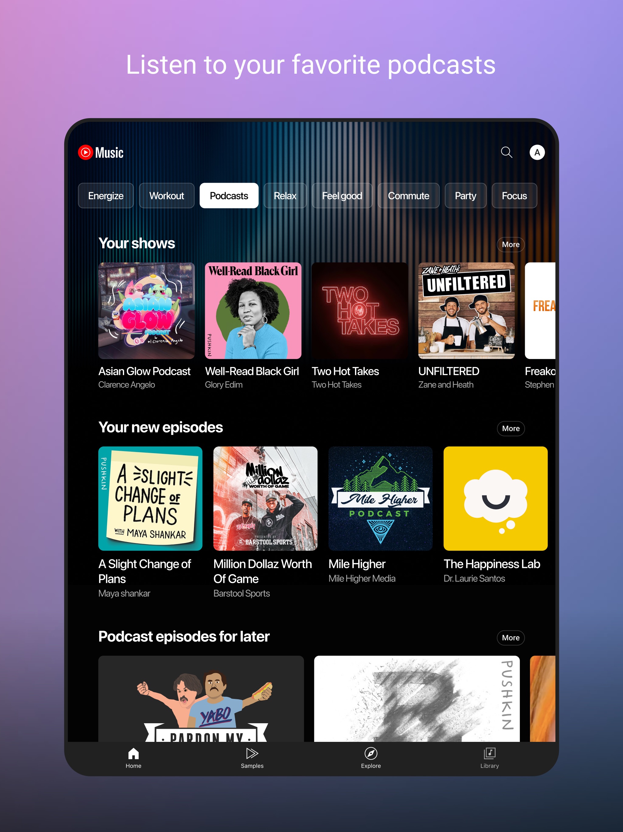 YouTube Music iPad screenshot 4