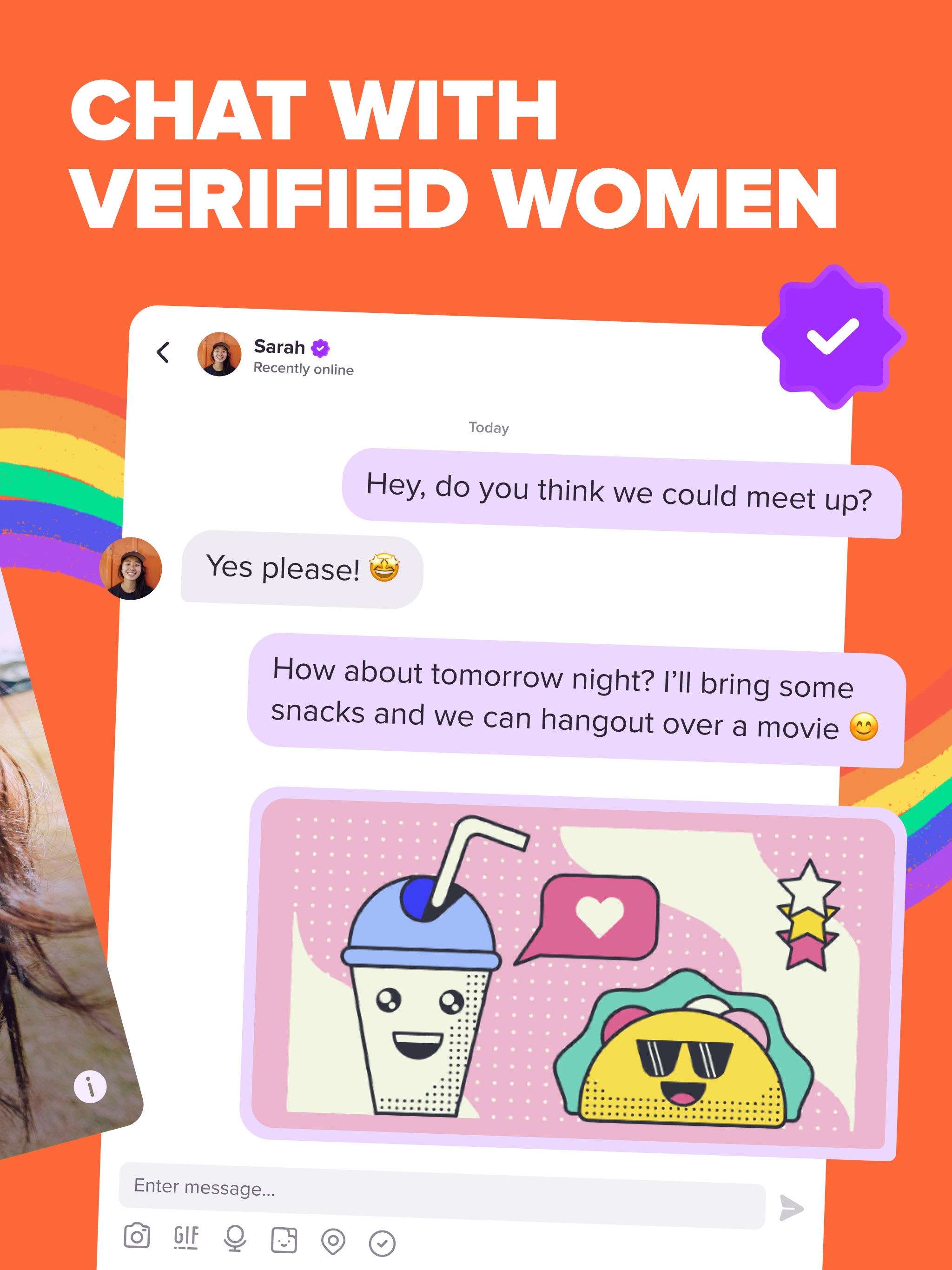 Zoe: Lesbian Dating & Chat iPad screenshot 3
