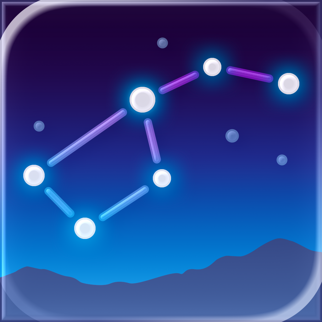 Star Walk 2 Pro app icon with a blue soft 3D squircle design featuring a constellation map.