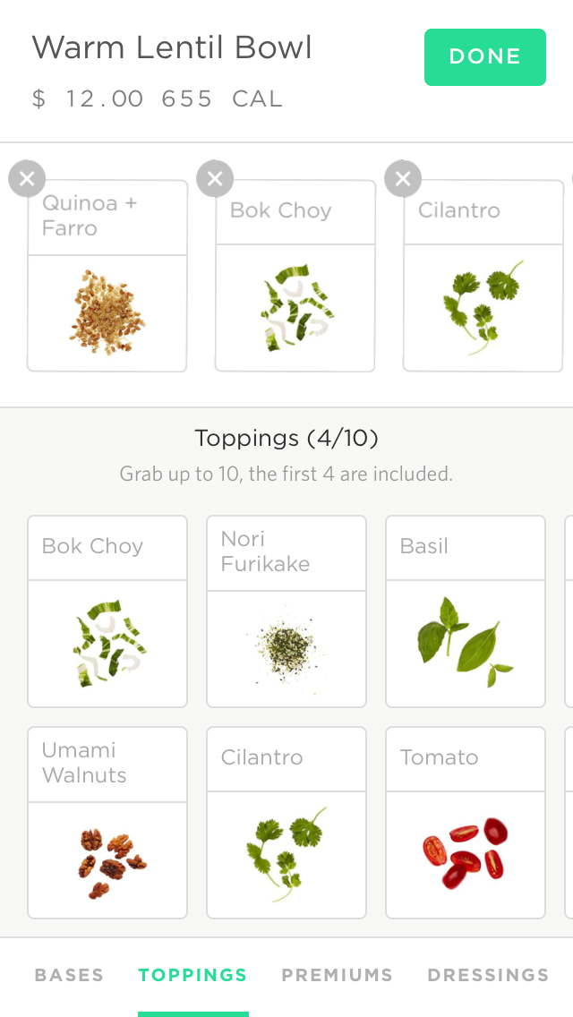sweetgreen List