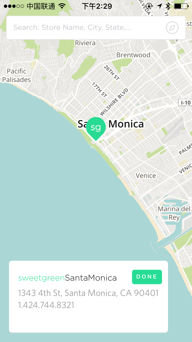 sweetgreen Map