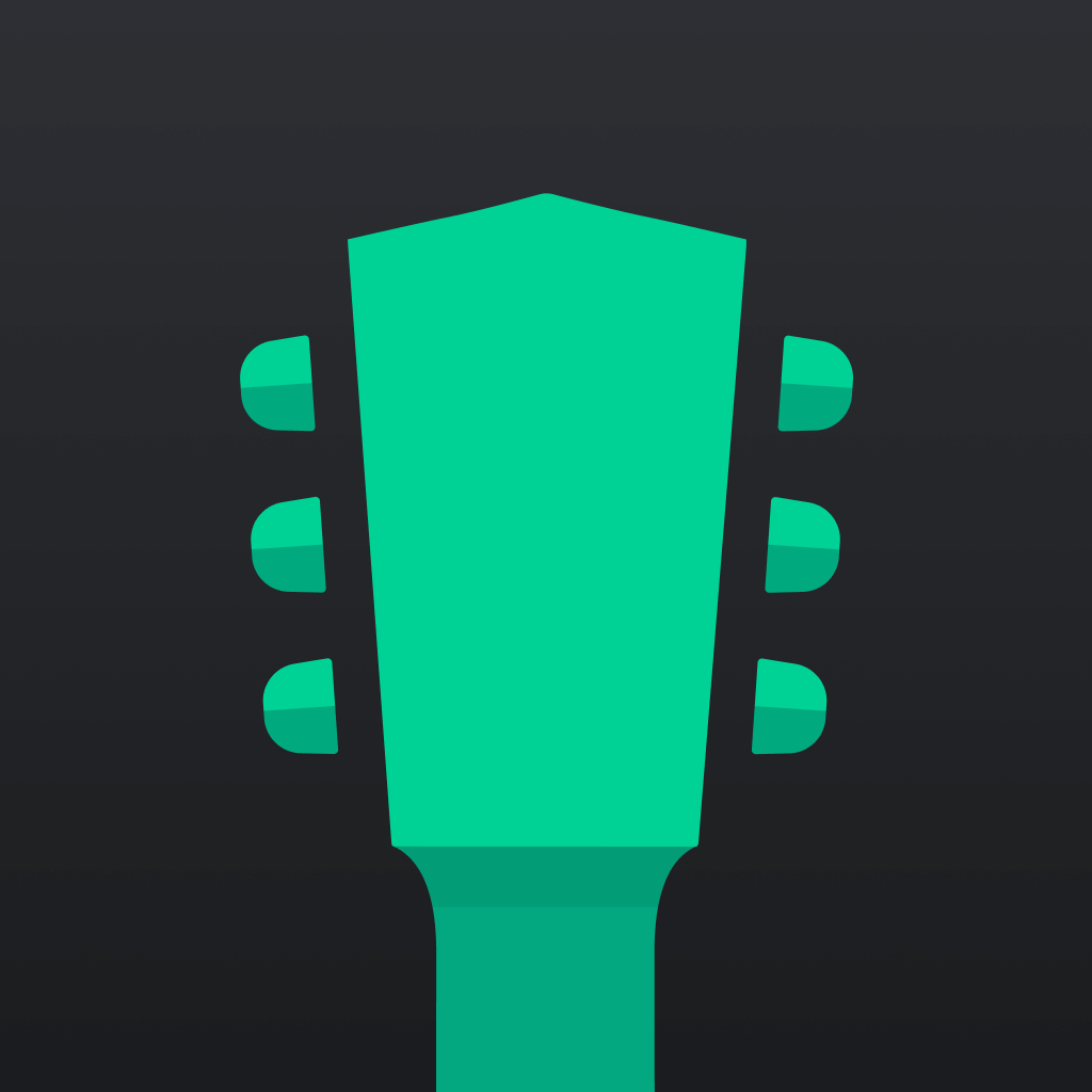 Yousician app icon with a black flat minimalist organic shape design featuring a cactus.