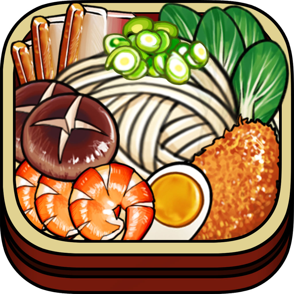 中华拉面馆-面霸的崛起 app icon with a multicolored illustrative vector squircle design featuring a ramen bowl.